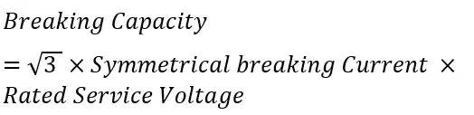 breaking-capacity-of-breaker-formula