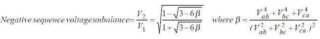 negative phase sequence voltage 