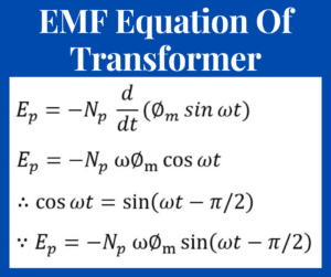 emf equation of transformer