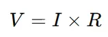 ohms law, V=IR