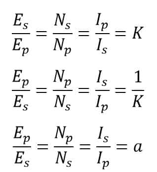 voltage transformation equations