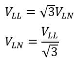 relationship between line and phase current