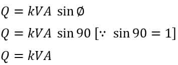 reactive power of inductor