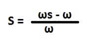 slip formula of induction motor considering angular speed