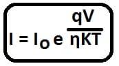 diode current equation in forward bias condition