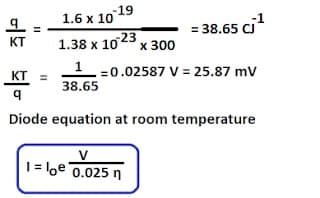 diode current equation solved problem