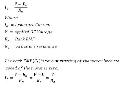 armature current in dc motor