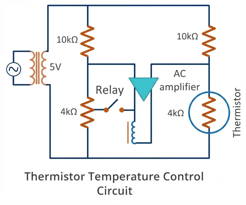 thermistor temperature control circuit