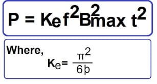 eddy current loss formula