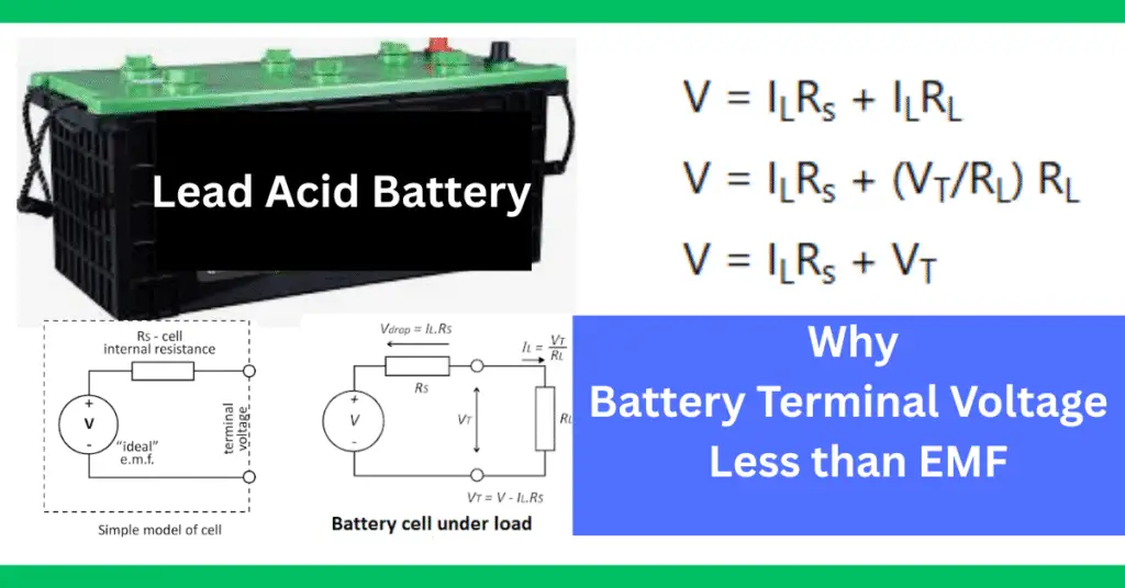 Why Terminal Voltage Is Less Than EMF of a Battery