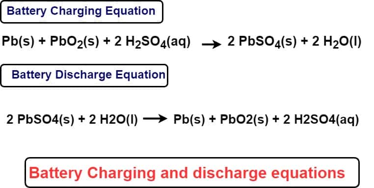 battery charging and discharge equations