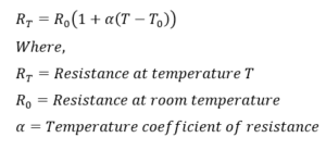 Effect of Temperature on Resistance