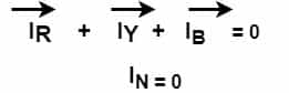 neutral current in induction motor