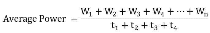 average power formula