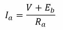 armature current during plugging in DC motor