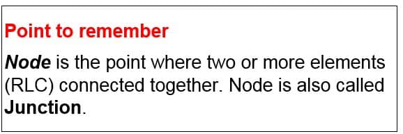 junction or node equation