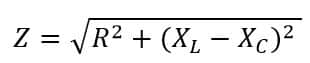 impedance triangle of RLC circuit