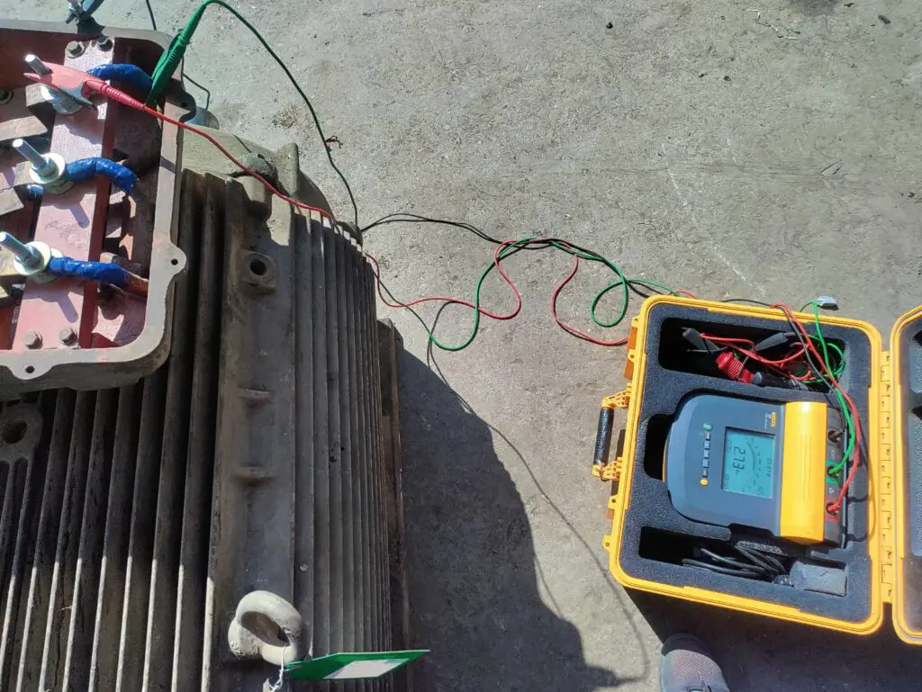 megger testing of induction motor