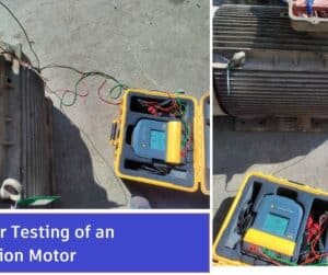 megger testing of 3 phase motor