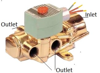 4-way solenoid valve