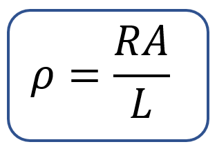 Electrical Resistivity Formula (ρ = RA/L)