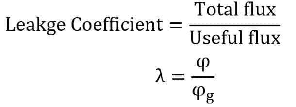 leakage coefficient formula