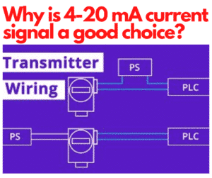 Why is 4-20 mA current signal a good choice?