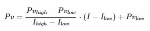 Formula to Convert mA to Physical value