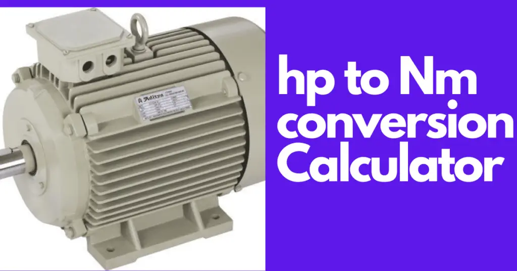 HP to Torque (Nm & lb-ft) Conversion Calculator