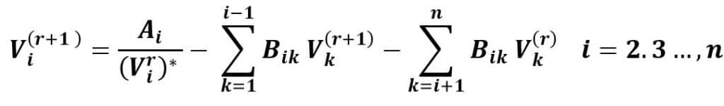 Gauss-Seidel (r+1)Iteration 