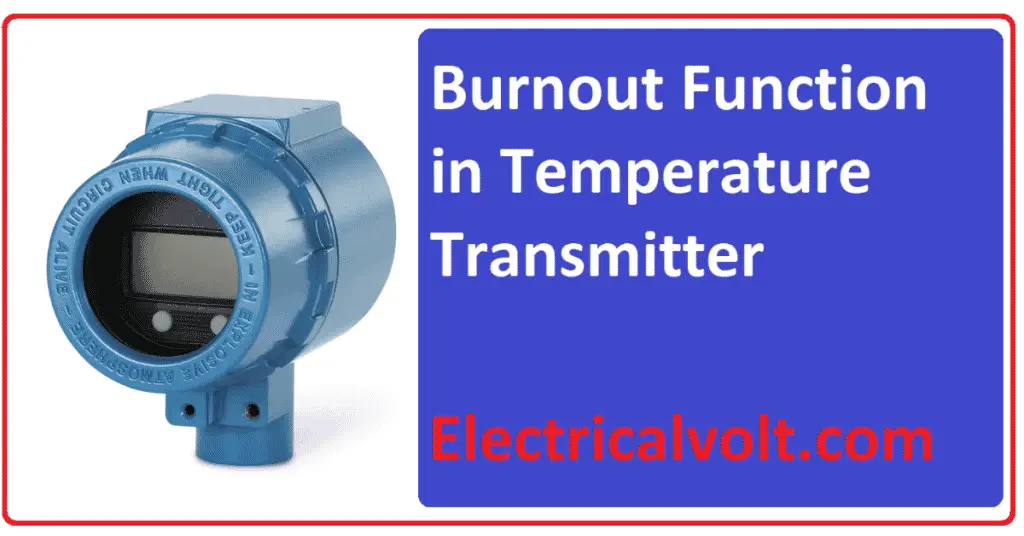 Burnout Function in Temperature Transmitter explained