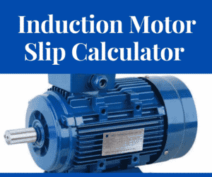 Induction motor slip calculator