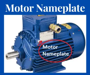 how to read motor nameplate