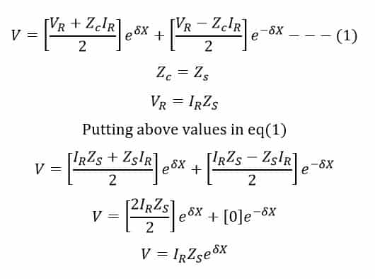 Voltage & Current Equation of Transmission Line 