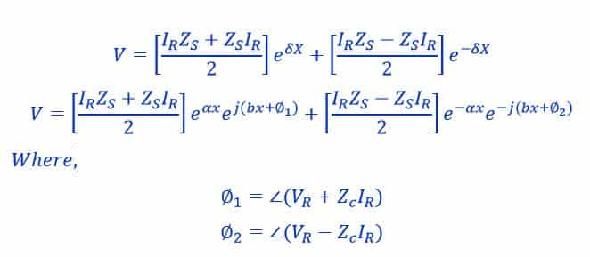 Voltage & Current Equation of Transmission Line 