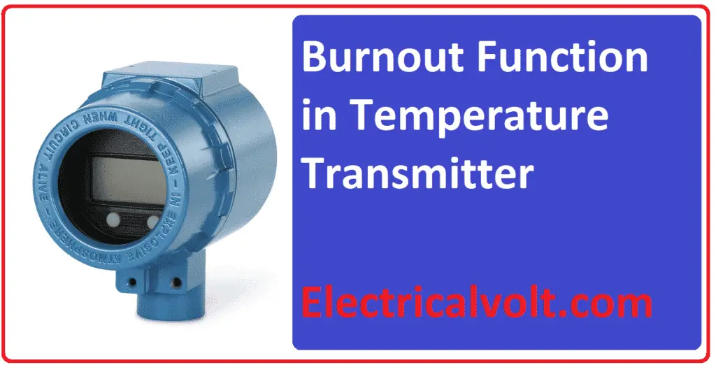 Burnout Function in Temperature Transmitter