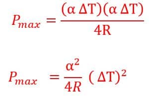 maximum power of thermoelectric generator