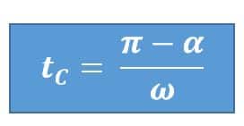 turn off time formula  