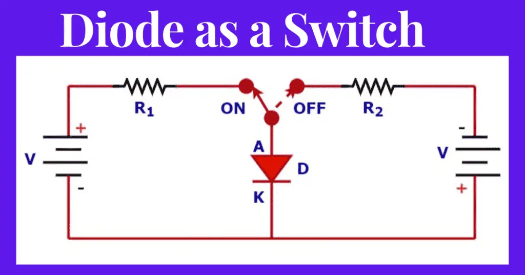 Diode as a Switch & Diode Switching Times simply explained