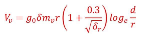 formula of  visual critical voltage 