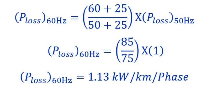 solved problem on corona power loss