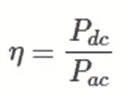 efficiency formula of rectifier circuit