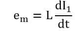 mutually induced EMF formula