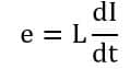 self induced EMF formula