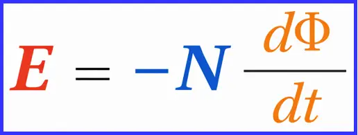Faraday’s Induction Law Formula: EMF  equation