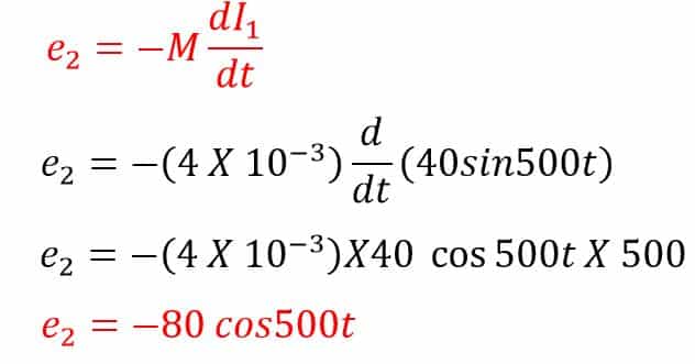 Solved Example on mutually induced emf