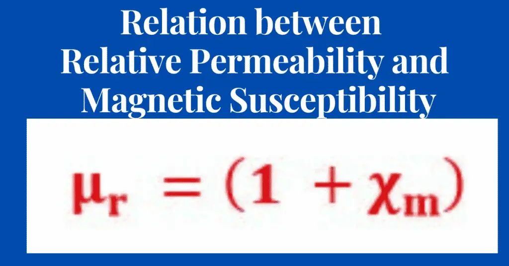 Relation between Relative Permeability and Magnetic Susceptibility- simple explanaation