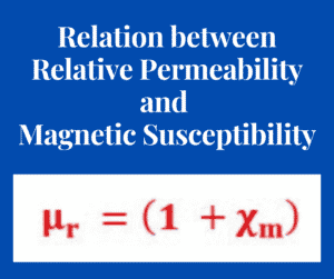 Relation between Relative Permeability and Magnetic Susceptibility