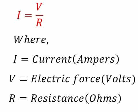 ampere formula 