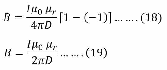 final expression for Magnetic field at Point P Due to Entire length of the Current Carrying Conductor